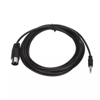 Кабель DIN 5 Pin to 3.5mm, свободный от спутывания, чистый сигнал, кабель DIN 5Pin Male to 3.5mm Male для звука