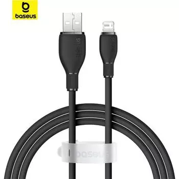 Кабель для быстрой зарядки Baseus CoolPlay Series USB — iP 2.4A 2m фиолетовый