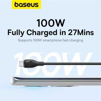 Кабель для быстрой зарядки Baseus Pudding Series USB-Type-C 100 Вт