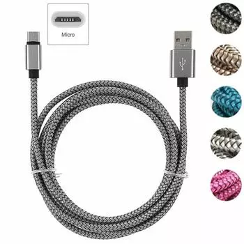 Кабель для быстрой зарядки Micro USB для Samsung Galaxy A3/A5/A7 J3 2016 S7 Edge, оригинальный, длинный кабель длиной 2/3 метра, короткий шнур для зарядного устройства телефона 0.25m