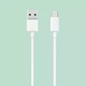 Кабель для передачи данных Xiaomi USB-C, 100 см, кабель для зарядки Type-C Mi для Xiaomi 10 Redmi Huawei Mate Samsung белый