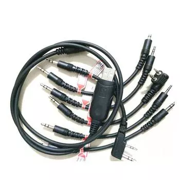 Кабель для программирования USB 6 в 1 + CD для радиостанций Baofeng ICOM Kenwood Motorola Yaesu