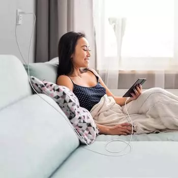 Кабель для зарядки USB-MicroUSB Type C, сменный шнур 1 м, белый для планшетов и электронных книг Scribe A