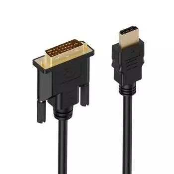Кабель DVI-HDTV Совместимый кабель HDMI-DVI 1,5 м 1080P 3D DVI D 24 1-контактный кабель-адаптер для ТВ-приставки DVD ПК 1.5m