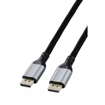 Кабель ELECOM Displayport 1.2 Standard 2m 4K@60Hz DP-DP нейлоновая сетка Heavy Duty передает аудиосигналы 21,6 Гбит/с Высокая скорость ??Компьютер/Дисплей/Проект