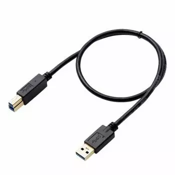Кабель ELECOM USB3.0 тип AB для HDD 0,5 м черный DH-AB3N05BK