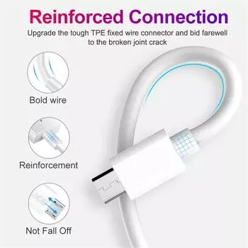 Кабель Micro USB 5A для быстрой зарядки, кабель Micro USB для мобильного телефона Xiaomi Samsung Andriod, кабель USB Type C 7A 10A для передачи данных 0.25m