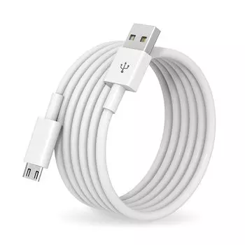 кабель micro usb (Набор из 1 шт., 1,5 млн.) Кабель Suptopwxm Micro USB [белый] Кабель для быстрой зарядки QC3.0, высокоскоростная передача данных, совместим с контроллером PS4