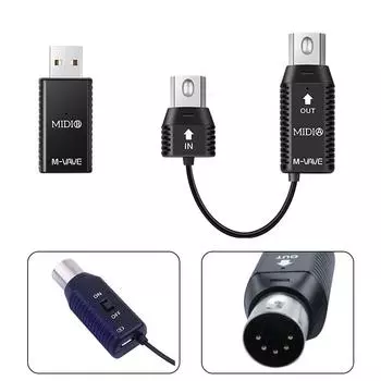 Кабель MIDI-USB Интерфейсный адаптер Система MIDI-адаптера