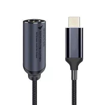 Кабель NFHK DC Jack Входная мощность 100 Вт Зарядный кабель для ноутбука телефона PD9V 5V 20V 5.5x2.1 мм USB-C Type-C