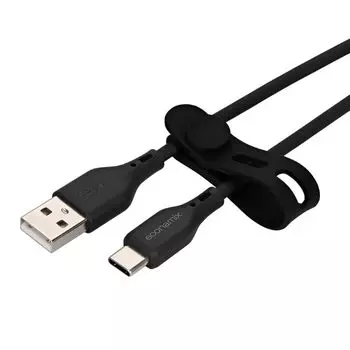 Кабель Owltech USB Type C 1,5 м Использование материалов из биомассы Экологичный кабель [3A/передача данных] Устойчивость к изгибу 20 000 раз и более USB-A на USB-C