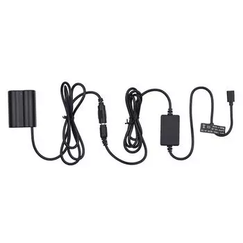 Кабель PD USB Type-C к NP-W235, замена переходника постоянного тока для фиктивной батареи для Fujifilm X-T4 чёрный