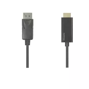 Кабель-переходник DisplayPort на HDMI, 1,8 м чёрный