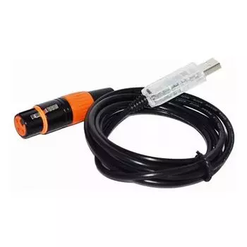Кабель-переходник USB «папа» — XLR 3-контактный «мама» Кабель-переходник с интерфейсом USB DMX512 со встроенным FTDI 3 Meters