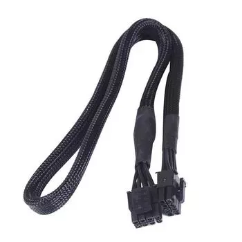 Кабель питания ЦП 50 см 8-контактный Черный для Corsair серии RM x 8-контактный к 4+4 БП