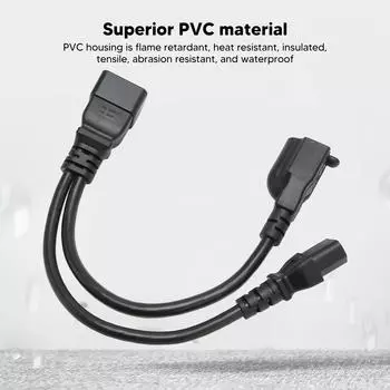 Кабель питания IEC320 C20 - IEC320 C13 5 15R 1 вход 2 выхода Y-образный разветвитель для монитора ПК настольного компьютера