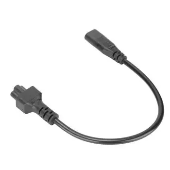 Кабель питания IEC320 C8 - IEC320 C5 Кабель-адаптер IEC320 C8 Male - C5 Female для ноутбука с 3-контактным разъемом