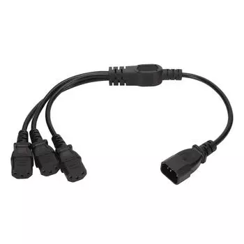 Кабель питания IEC 320 C14 - 3 X C13 Универсальный 1 к 3 IEC 320 C14 Male - 3 X C13 Female Y-разветвитель