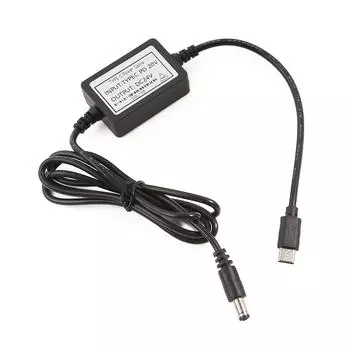 Кабель питания USB TypeC 20 В - DC24 В 5,5x2,1 мм 12 В 15 В 20 В вход 24 В выход для камер 24 В и динамиков светодиодные лампы источник питания