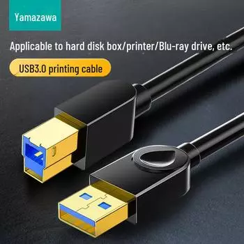 Кабель принтера Shanze USB 3.0 - 1 м, квадратный порт, для подключения Canon/HP 0.5m