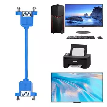 Кабель-удлинитель USB 3.0 «мама-мама» с винтовыми ушками для крепления на панель 28AWG, высокоскоростной кабель для передачи данных 5 Гбит/с 30CM
