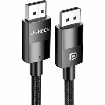 Кабель UGREEN Gaming 8K Displayport 1.4 Standard [VESA Standard] Кабель Display Port с поддержкой HDR 8K@60HZ/4K@144Hz/2K@240Hz, высокая скорость 32,4 Гбит/с ??ДП Н