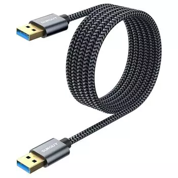 Кабель USB 3.0 2M SUNGUY Тип A, штекер - тип A, штекер Высокоскоростная передача данных до 5 Гбит/с USB-кабель, нейлон с обоих концов Подходит для таких моделей, как DVD