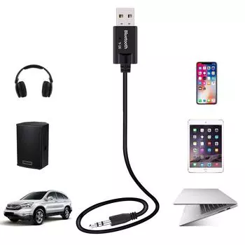 Кабель USB Bluetooth — Aux для Cooper Gen 2 и Gen 3 R56 R55 F56 F55 чёрный