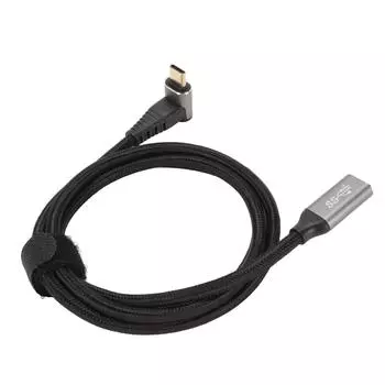 Кабель USB C 3.2 «папа-мама» PD100W для быстрой зарядки 10 Гбит/с 4K при 60 Гц, кабель USB C для зарядки 100cm / 39.4in