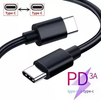 Кабель USB C к USB Type C для Samsung S20 PD, кабель 0,2 м, 1 м, 2 м для Huawei P50 P40 P30 Pro Xiaomi 11 10 Ultra 10Pro, USB-кабель для быстрой зарядки 2M белый
