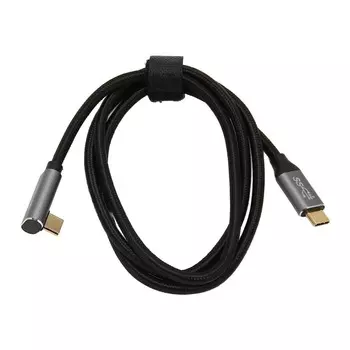 Кабель USB C - USB C 90 градусов 100 Вт USB3.1 Gen2 10 Гбит/с 4K 60 Гц Прямоугольный Тип C - Тип C Данные 50cm / 19.7in