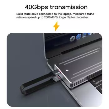 Кабель USB C - USB-C PD100W Type-C для быстрой зарядки, совместимый с Thunderbolt4, для игровых консолей, планшетов, ноутбуков