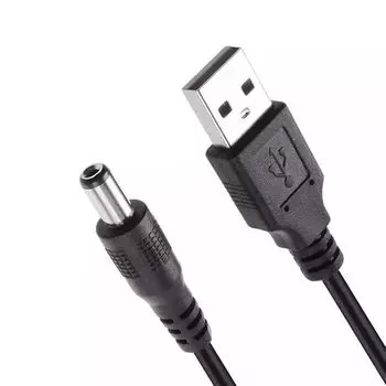Кабель USB - DC 5,5 мм 1,5 фута/0,5 м, штекер питания RUITEXUN 2.0 A, штекер 5,5 x 2,1 мм, цилиндрический разъем 5 В [продукт]