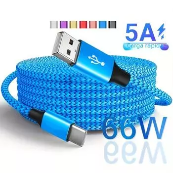 Кабель USB Type C для Samsung Galaxy a51 a50 s20 a21s a70 S8/S9/S10 A3/A5/A7, длина 3 м, зарядное устройство для телефона Xiaomi Android 1m