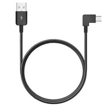 Кабель USB Type C L-образный, 3 м, комплект из 1 шт. Suptopwxm 2A, кабель USB C для быстрой зарядки, стандарт USB 2.0, высокая скорость ??Кабель передачи данных типа C совместим с