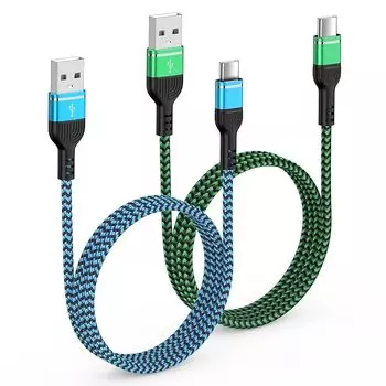 Кабель Viviber type c для быстрой зарядки, новая модель, мобильный кабель для зарядки androd type c 1,8*2/комплект из 2 шт. Не запутывающийся кабель для зарядки смартфона Type C iphone15