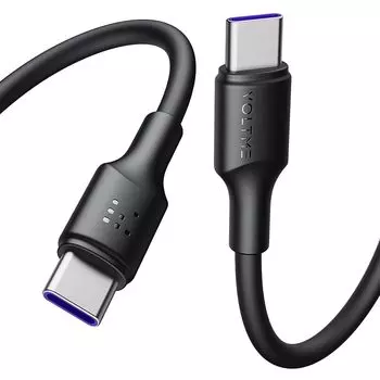 Кабель VOLTME USB Type C 100 Вт PD совместим с быстрой зарядкой для предотвращения отключения передачи данных type c PD3.0 PPS QC3.0 совместимый с электронным маркером