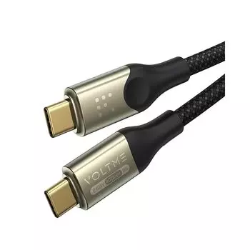 Кабель VOLTME USB Type-C 240 Вт/5 А сверхбыстрая зарядка [видеовыход 8K@60 Гц] высокоскоростная передача данных 40 Гбит/с C для предотвращения отключения нейлона