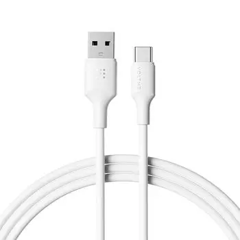 Кабель VOLTME USB Type C 60 Вт/3 А QuickCharge3.0 совместимый с A для предотвращения отключения передачи данных типа C iPhone 15, MacBook Совместимо с