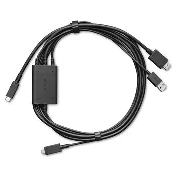 Кабель Wacom One 12 и 13 3-в-1 Touch, черный. чёрный