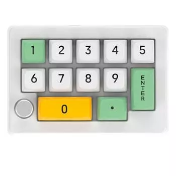 Качественная 13-клавишная механическая цифровая клавиатура для игр/работы с программируемыми макрофункциями, совместимость с USB чёрный