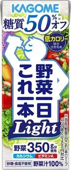 Kagome Vegetables a Day Light 200 мл x 24 бутылки x 3 ящика 72 бутылки
