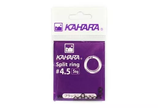 Kahara Split Ring Нержавеющая сталь Размер 4,5 Черный (1956)