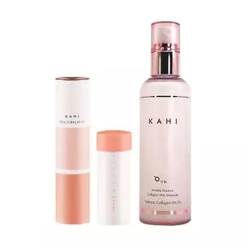 KAHI Latest Multi Balm CV Caviar Original 9 г + сменный блок 9 г + ампульный спрей 120 мл набор