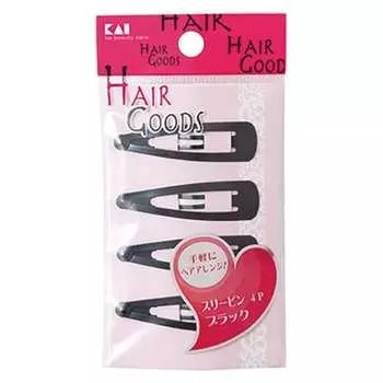 kai hair goods three pin 4p black ha3010