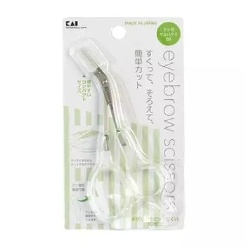 Kai KAI Eyebrow Scissors DX Comb Included Removable Cut Men s Women s Clear Made in Japan KQ3030