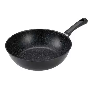 KAI KAI Lightweight High Heat Efficiency Pot Deep Frying Pan 28cm For Gas Fire Only PFOA PFOS Free KHS DW5641 Stir-Fry чёрный