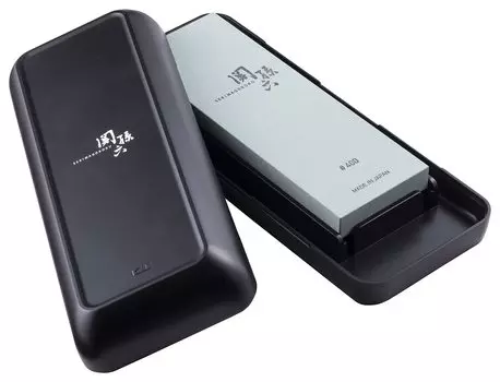Kai KAI Seki Magoroku Rough Whetstone Knife Sharpener Storage Case Included Made in Japan AP0329 #400