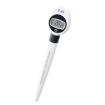 KAI KITCHEN DH8133 Цифровой термометр с удобным дисплеем для считывания температуры, для хранения продуктов, удобный магнит в комплекте белый