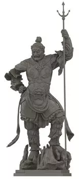 Kaiyodo Art Pla ART PLA Statue of the Four Heavenly Height Plastic Model Kit AP013 Kings, Hiromokuten, approx. 160mm, Non-scale, Unpainted,